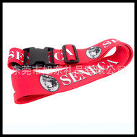 Sangle de bagage avec boucle colorée, sangle de bagage à impression par transfert thermique double face, sangle de bagage de voyage