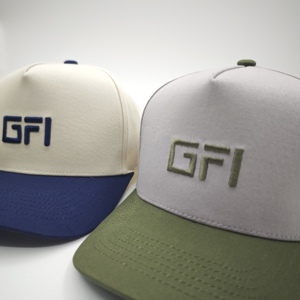 Casquette de baseball originale personnalisée à 5 panneaux pour femme, style sportif, pour homme, été, extérieur, visière incurvée, bicolore, brodée - Product Image 3