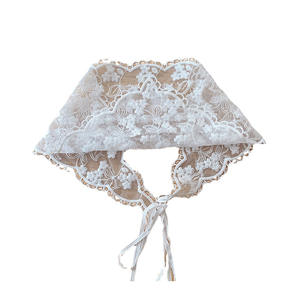 <span class=keywords><strong>Bandane</strong></span> in Pizzo Vintage Francese Stile Coreano, Graziose Sciarpe Piccole, Fasce <span class=keywords><strong>per</strong></span> Capelli, Accessori <span class=keywords><strong>per</strong></span> Capelli <span class=keywords><strong>per</strong></span> Ragazze e Donne - Product Image 5