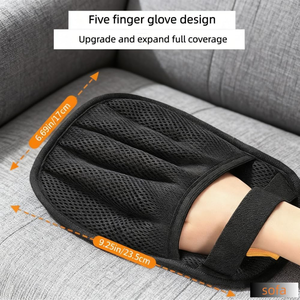 Gants lavables pour enlever les poils d'animaux, brosse de nettoyage pour chiens et chats, outil de dépoussiérage des poils d'animaux - Product Image 3
