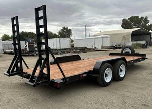 Remorques de transport de gros équipements Remorques agricoles à charge utile de 3500kg Remorques de tracteur inclinables à freinage électrique avec rampe - Product Image 5