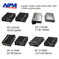 Convertidor de Medios de Fibra Óptica A+B de 6 Puertos 10/100Mbps, Monomodo, Fibra Única SC, 25KM con QoS para Cámaras IP CCTV