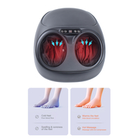 Nouveau masseur de pieds pétrissant et roulant, dernier modèle multifonctionnel électrique à air infrarouge, spa à domicile Shiatsu, masseur de pieds chauffant