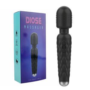 Vibratore a Bacchetta Rosa con Testina in Silicone, Giocattolo Sessuale, Massaggiatore Femminile per Vagina, Vibratore Portatile per il Piacere - Product Image 2