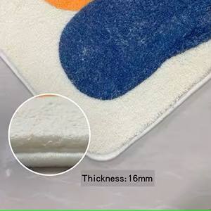 Non toxique fausse laine tapis salle de jeux pépinière enfants tapis de jeu anti-déversement doux imprimé Polyester tapis lavable en Machine <span class=keywords><strong>antidérapant</strong></span> - Product Image 5