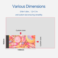 Film de couverture flexible transparent d'écran d'affichage de tapis magique de LED pour la publicité extérieure d'événement produit innovateur d'affichage à LED