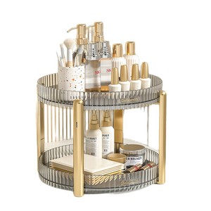Kitchen Condiment Storage Rack Multi Layer Rotating Tray Plastic Countertop Organizer For Kitchen Use - Product Image 5