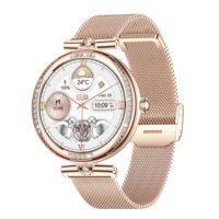 Reloj Inteligente NX17 PRO para Mujer, Monitoreo de Salud, Pantalla AMOLED de 1.19 Pulgadas, Resistente al Agua IP68, Llamadas Bluetooth, Reloj Inteligente de Moda para Dama