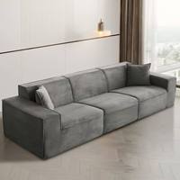 Modulares Komprimiertes Sofa Minimalistisches Block-Sektionalsofa Modernes 3-Sitzer Stoffsofa für Wohnzimmer Wohnmöbel