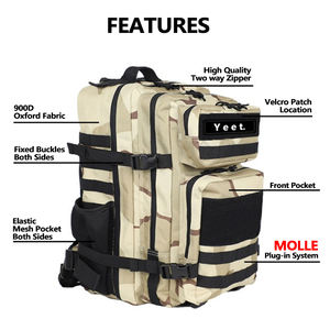 Grand <span class=keywords><strong>sac</strong></span> <span class=keywords><strong>à</strong></span> <span class=keywords><strong>dos</strong></span> tactique d'assaut 45L <span class=keywords><strong>pour</strong></span> hommes et femmes avec système Molle <span class=keywords><strong>Sac</strong></span> <span class=keywords><strong>de</strong></span> sport <span class=keywords><strong>Sac</strong></span> <span class=keywords><strong>à</strong></span> <span class=keywords><strong>dos</strong></span> <span class=keywords><strong>de</strong></span> <span class=keywords><strong>randonnée</strong></span> OEM Sever - Product Image 6