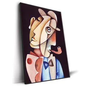 Cuadro de pared abstracto pintado a mano del famoso artista Picasso, impresiones para el hogar en venta