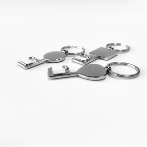 Topjlh nouveau logo personnalisé de sublimation en gros porte-clés en alliage de zinc nouveau cadeau d'ami à la maison meilleurs porte-clés - Product Image 1