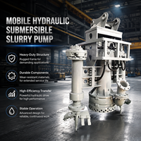 Pompa Lumpur Hidrolik Submersible Tugas Berat Tekanan Tinggi Portabel, Pengaduk Tahan Aus, Pompa Lumpur Pengeruk OEM untuk Excavator