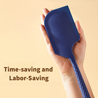 Spatule en silicone résistante à la chaleur, antiadhésive, flexible, pour gratter la crème au beurre, mélanger, pâtisserie, cuisson, ustensile de cuisine, passe au lave-vaisselle