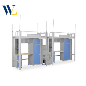 Giường tầng đôi hiện đại cho phòng ngủ Thanh Niên giường gác kim loại cho trường học ký túc xá khách sạn hoặc căn hộ bệnh viện ứng dụng - Product Image 2