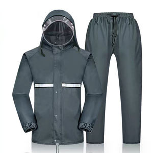 Imperméable adulte épaissi Transparent de haute qualité Portable Non jetable vêtements de sécurité réfléchissants Logo chaud direct d'usine - Product Image 1