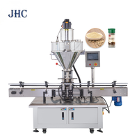 Machine de remplissage de poudre entièrement automatique, contrôlée par PLC, haute précision, pour bouteilles en verre, métal, plastique, barils, produits chimiques