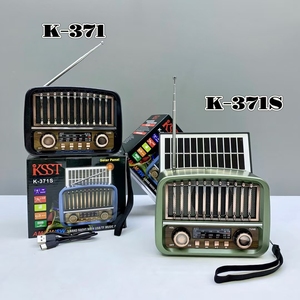 NUEVO K-371S Suministro <span class=keywords><strong>de</strong></span> Fábrica Radio Retro Personalizada Recargable USB para el Hogar AM FM SW Multibanda Radio Portátil con Altavoz Solar - Product Image 4