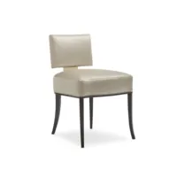 Chaise de salle à manger, chaise d'appoint rembourrée avec assise capitonnée, chaise d'appoint sans accoudoirs à dossier incurvé pour cuisine et salon