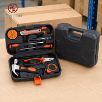 Juego de Herramientas Portátiles para Mantenimiento, 9 Piezas, Estuche de Herramientas Manuales OEM, 1 Año de Garantía, Acero al Carbono de Alta Calidad para Reparaciones en el Hogar y en Sitio