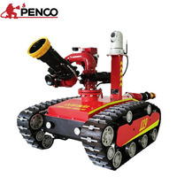 Robot de lutte contre les incendies multifonctionnel à chenilles, résistant aux hautes températures, robot de détection et d'extinction d'incendies