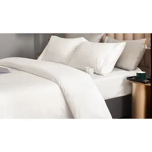 Home textile wholesale double single 4pcs luxury online king size 100% polyester bed sheet bedding set