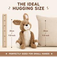 Peluches Lapin Brun Personnalisées, Jouets en Peluche Mignons Kawaii pour Enfants, Lapins en Peluche Doux, Cadeau Promotionnel pour Enfants