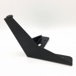 Pata de Mueble de Acero Laminado en Frío de 1.6 mm, Color Negro Cromado Titanio Dorado, 130 mm de Altura, Soporte Industrial Resistente para Mesa - Product Image 1
