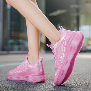 Women's Lightweight <b>Soft</b> Anti-Slip Running <b>Shoes</b> Comfortable Lace Closure Fashionable All Seasons Daily Commuting Walking - Product Image 4
