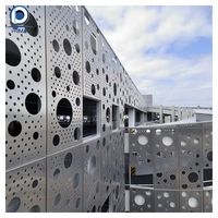 Panneaux de bardage extérieur en alliage d'aluminium modernes, découpe CNC, pour murs-rideaux de centre commercial, épaisseur 1,5 mm-6 mm, fournis directement par l'usine