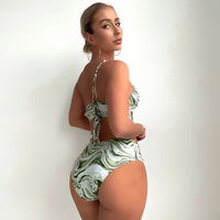Fabricant personnalisé Matel anneau chaîne Bikini maillot de bain dames taille haute maillot de bain femmes taille haute maillots de bain vêtements de plage