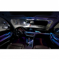 Kit de modification de l'éclairage ambiant intérieur 64 couleurs pour BMW Série 3 Série 4 2013-2019 Installation non destructive