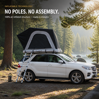 Tente de toit à ouverture latérale 4 saisons pour camping-car 4x4, tente de toit souple pour camping