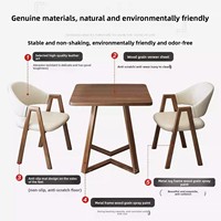 Ensemble table et chaises de négociation et de loisirs pour salon, salon de thé, café, réception commerciale, table carrée, deux chaises de balcon
