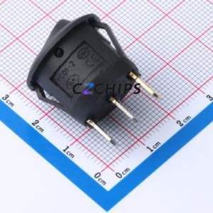 KCD1-105-R Rocker Switch Through hole Component (THT) Switch 23mm 20.5mm 25mm Concave Bend - Product Image 2