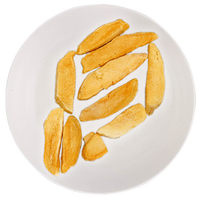 Gezonde hele mango snack, gevriesdroogd, zoet, gesneden, natuurlijk geconserveerd via vriesdroogproces, bulk gedroogd fruit