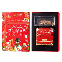 Coffret de Rouge à Lèvres Herbal Tendance Noël – 3 Teintes Longue Durée, Fini Mat Doux, Crème, avec Mini Sac Bandoulière – Idéal Cadeau de Fêtes – OEM ODM Marque Privée