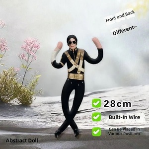 Nuovo Stile Bambola di Peluche di Michael Jackson con Articolazioni Mobili, Accessorio per Cosplay, Decorazione per la Stanza, Regalo Artigianale in Tessuto - Product Image 5