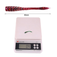 50 pcs 0.4g/4.5cm ver de terre simulation de silice gel mouche grub doux appâts senko worms silicone leurres de pêche en vrac pas cher
