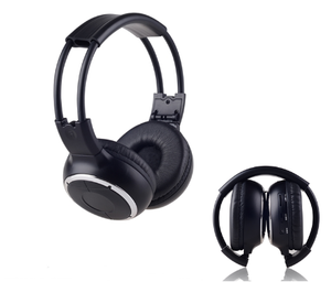 Auriculares inalámbricos estéreo, cascos de tres canales RF/UHF para fiesta silenciosa y película RF2008 - Product Image 1