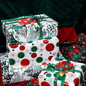 Factory Gift <b>Wrapping</b> <b>Paper</b> Metallic <b>Paper</b> 43*300 cm Christmas <b>Wrapping</b> <b>Paper</b> Packaging - Product Image 6