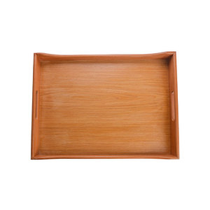 Bandeja de Servir de Madera de 2 Piezas, Curva, Resistente y Elegante, de 43 x 34 cm y 36 x 30 cm, a Precios Accesibles - Product Image 1