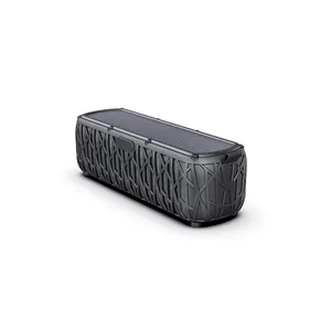 T61 speaker Bluetooth portabel 5000mAh IPX6, pemutar musik tenaga surya luar ruangan audio keras subwoofer aktif untuk mendaki perahu