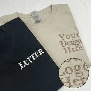 Camiseta de Diseño con Logotipo Bordado en 3D, Color Personalizado, Cuello Redondo, Camiseta de Algodón para Hombre - Product Image 3