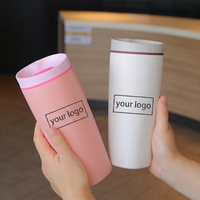 Mug à café isotherme en acier inoxydable minimaliste moderne - Portable et personnalisable pour une utilisation en extérieur et comme cadeau