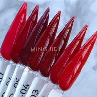 Vente en gros de poudre acrylique EMA cristalline de couleur rose nude pour la décoration des ongles