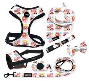 Hiçbir çekme ayarlanabilir köpek koşum yaka tasma seti veteriner etiket kurdela baskı <span class=keywords><strong>Pet</strong></span> yaka deri sürdürülebilir deri köpek adı etiketi - Product Image 5