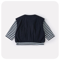Ensemble de vêtements pour bébés garçons style coréen 2026 : Chemise rayée, gilet et pantalon en jean – Tenue décontractée 3 pièces pour tout-petits Printemps-Automne