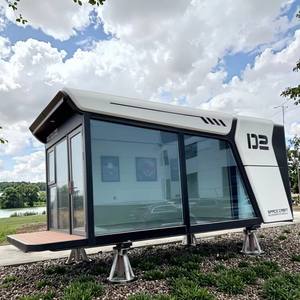 منزل كبسولة فضائية موصى به بشدة، مصنوع من الفولاذ الفاخر، سريع التركيب، بتصميم عصري للمطارات - Product Image 1