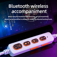 Écouteurs filaires de streaming en direct Type C avec six boutons de commande sur le câble, microphone externe intégré pour karaoké, enregistrement, jeux et diffusion en direct